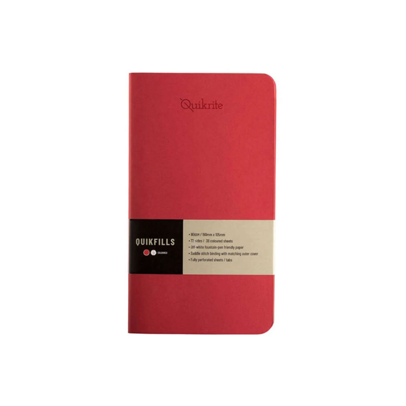 Pennline Quikfill Notebook Refill For Quikrite, Red - Set Of 2 1