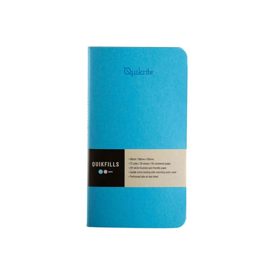 Pennline Quikfill Notebook Refill For Quikrite, Turquoise - Set Of 2