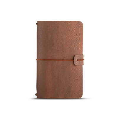 Pennline Quikrite Pebl Journal, Rustic Brown (Plain, Ruled, Square Ruled, Dot Ruled) - A5 1