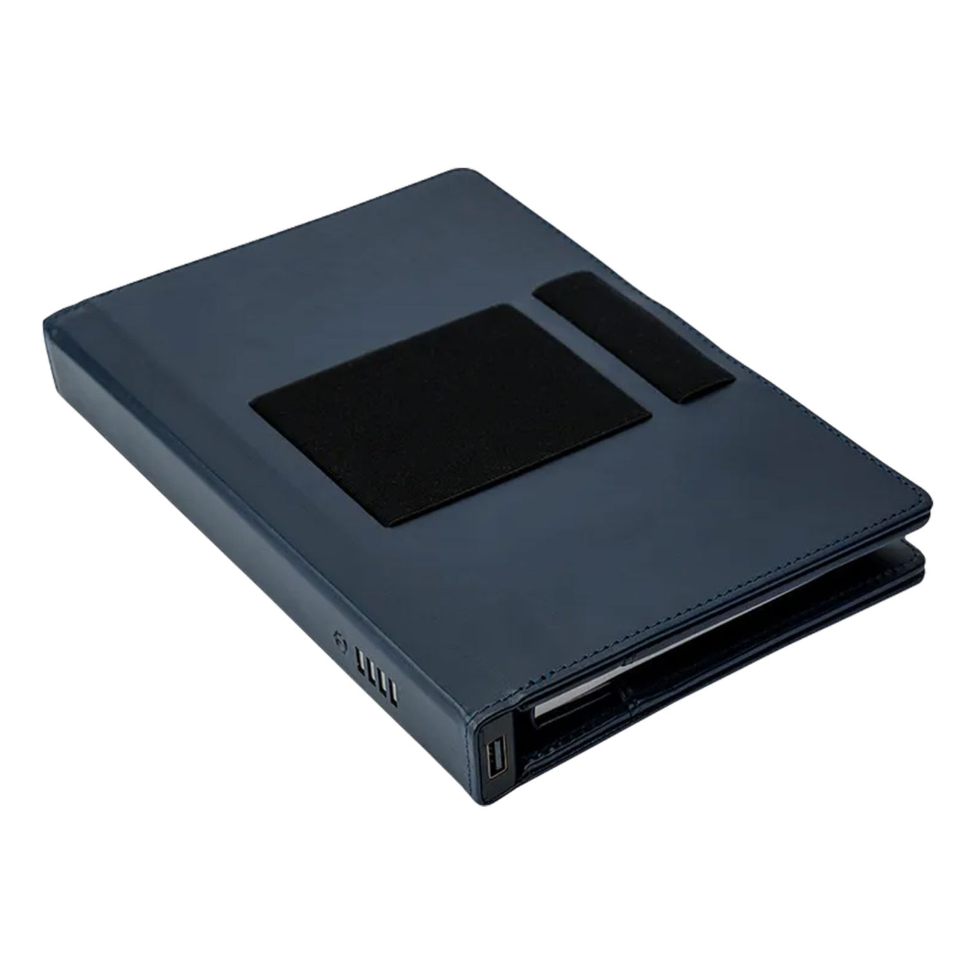 Pennline Superbook Edge Organizer with Fast Wireless Charging + 8000 mAh Powerbank - Blue