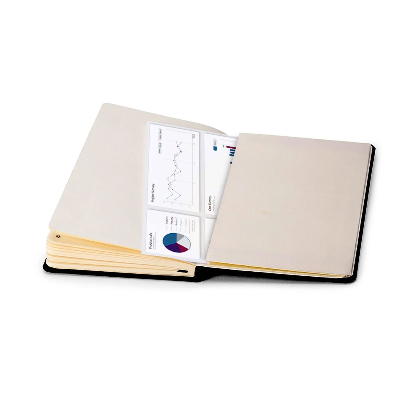 Pennline Waltz Hard Cover Notebook Black - Ruled 3