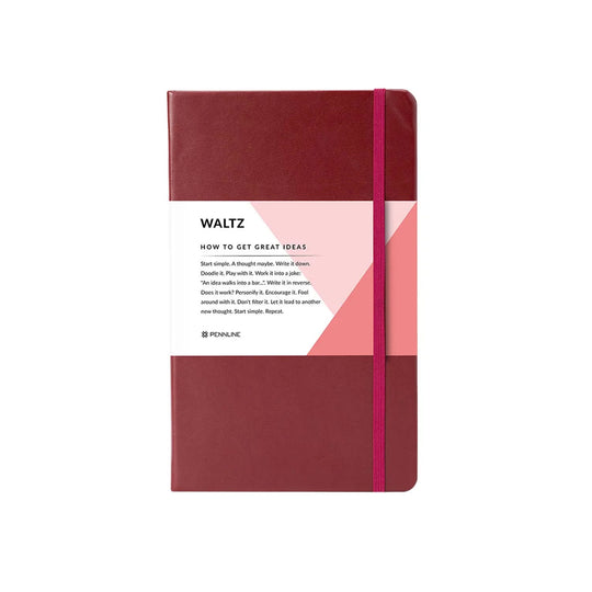 Pennline Waltz Hard Cover Notebook, Marron - Ruled