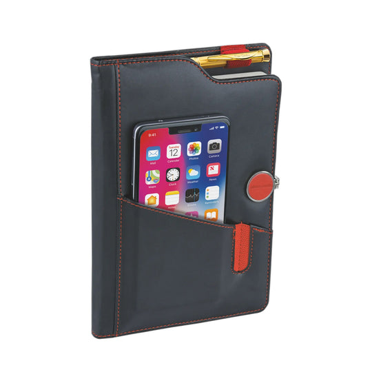 Pierre Cardin Mobilo Gift Set of Black Notebook & Gold Ball Pen I