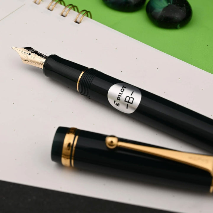 Pilot Fontain Pen Custom 74EF-ペン先ブラックボディ PILOT Custom 74 Fountain Pen - Black | PenSachi - Japan