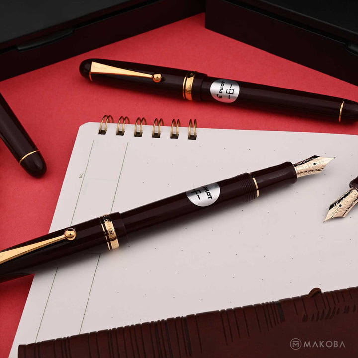 Buy Pilot Custom 74 Fountain Pen - Deep Red GT Online at Makoba- Pilot