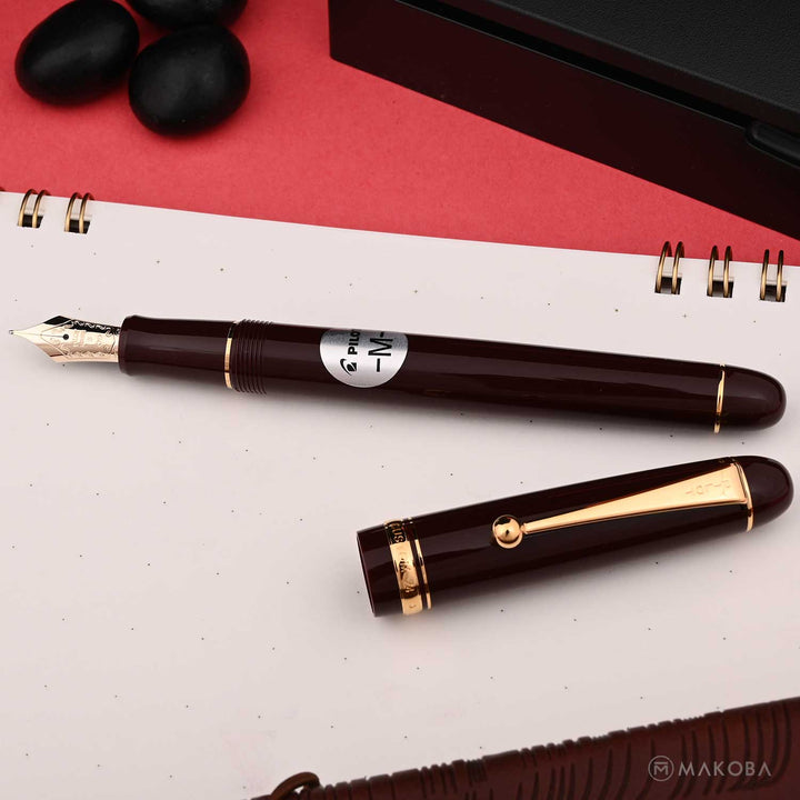 Buy Pilot Custom 74 Fountain Pen - Deep Red GT Online at Makoba- Pilot