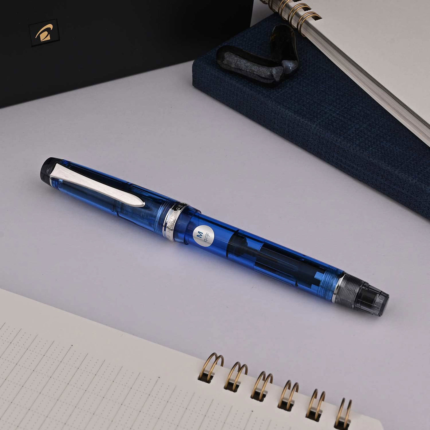 Pilot Custom Heritage 92 Fountain Pen - Transparent Blue CT 5