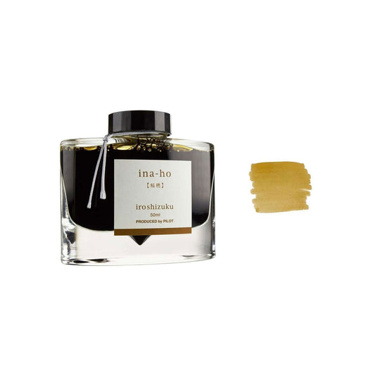 Pilot Iroshizuku Ink Bottle, Ina Ho (Golden Brown) - 50ml