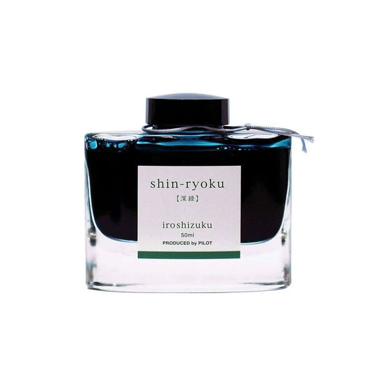 Pilot Iroshizuku Ink Bottle, Shin Ryoku (Forest Green) - 50ml