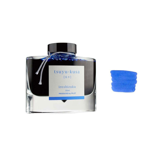 Pilot Iroshizuku Ink Bottle, Tsuyu Kusa (Royal Blue) - 50ml