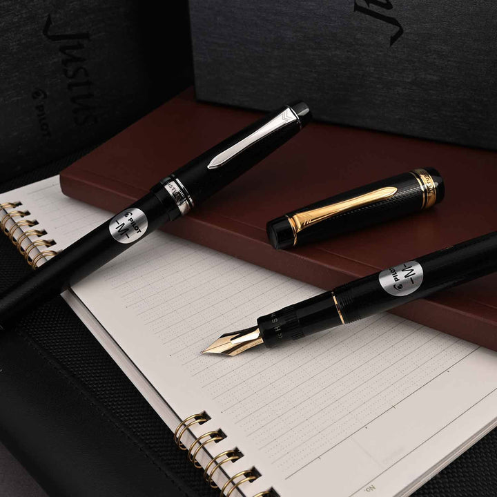 Buy Pilot Justus Stripe Black Fountain Pen | Pilot Justus Pens |Makoba
