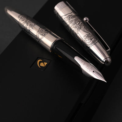 Pilot Sterling Silver Fountain Pen - Dragon 12