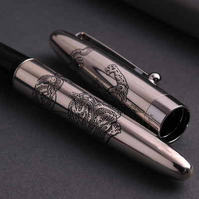 Pilot Sterling Silver Fountain Pen - Dragon 14