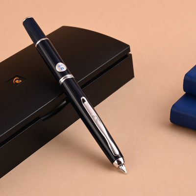 Pilot Capless Fermo Fountain Pen - Dark Blue CT 9