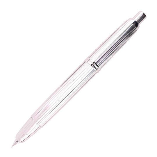 Pilot Capless Stripes Fountain Pen - Silver CT