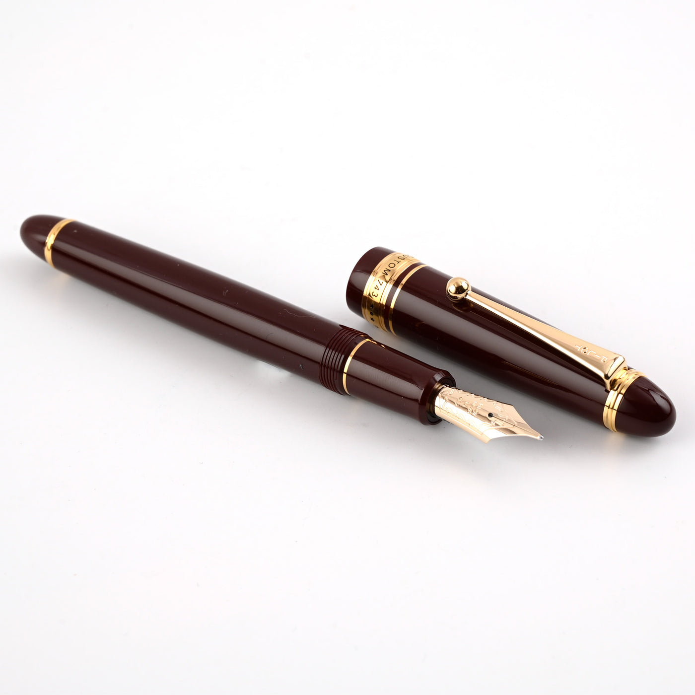Pilot Custom 743 Fountain Pen - Deep Red GT