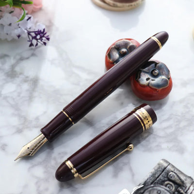 Pilot Custom 743 Fountain Pen - Deep Red GT 6