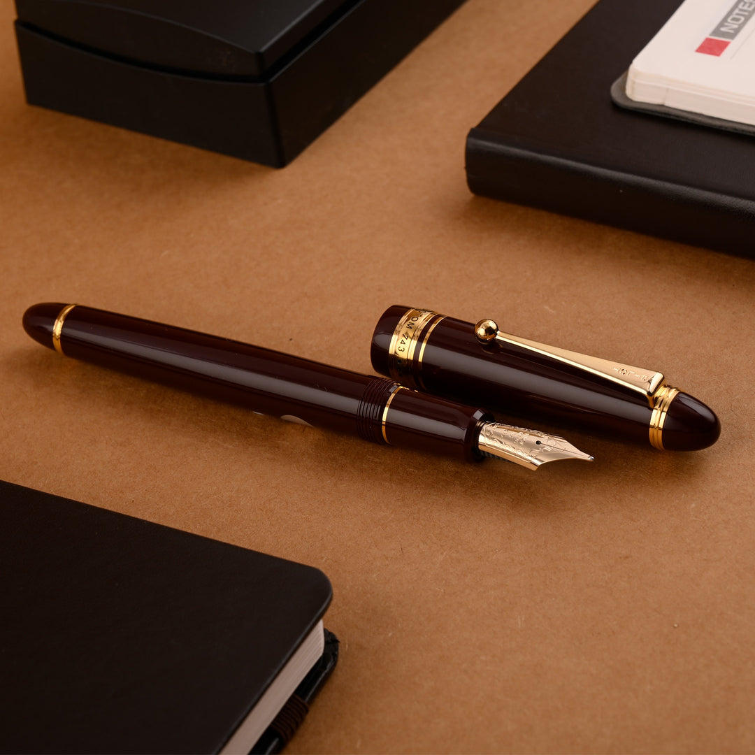 Buy Pilot Custom 743 Fountain Pen- Deep Red GT Online at Makoba- Pilot