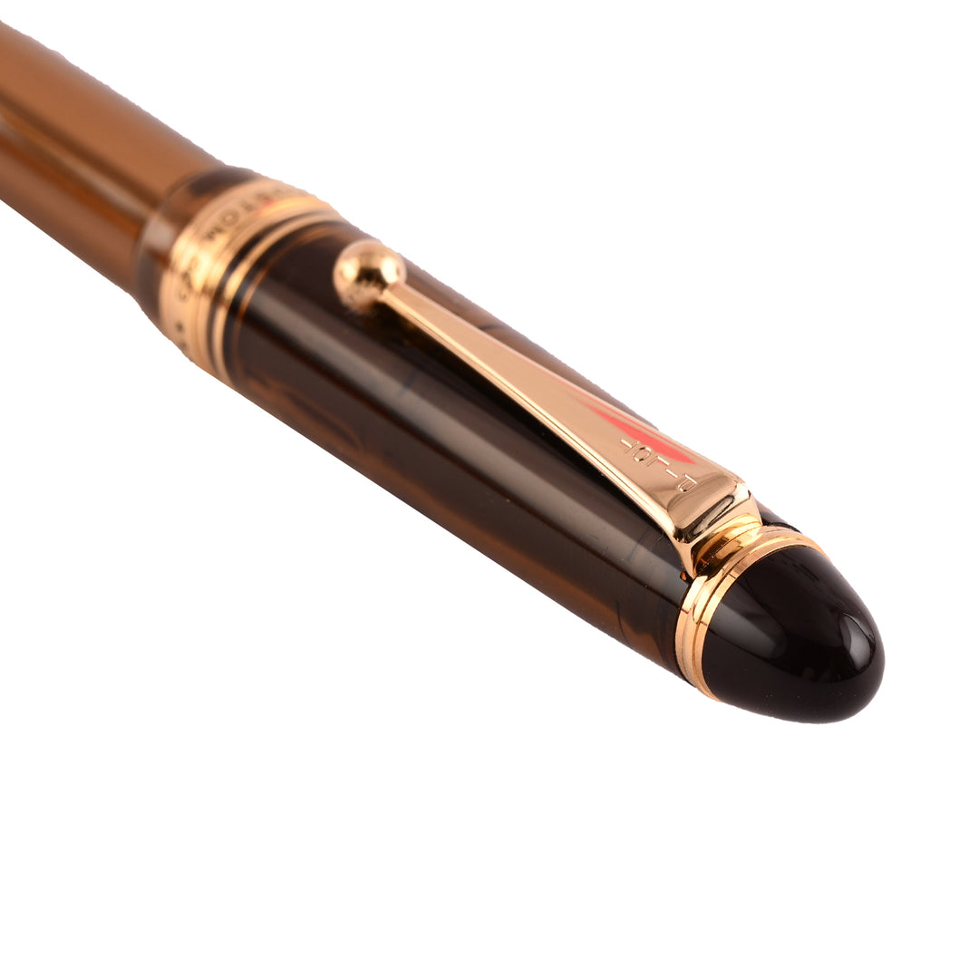 Buy Pilot Custom 823 Fountain Pen - Amber Brown GT Online - Pilot