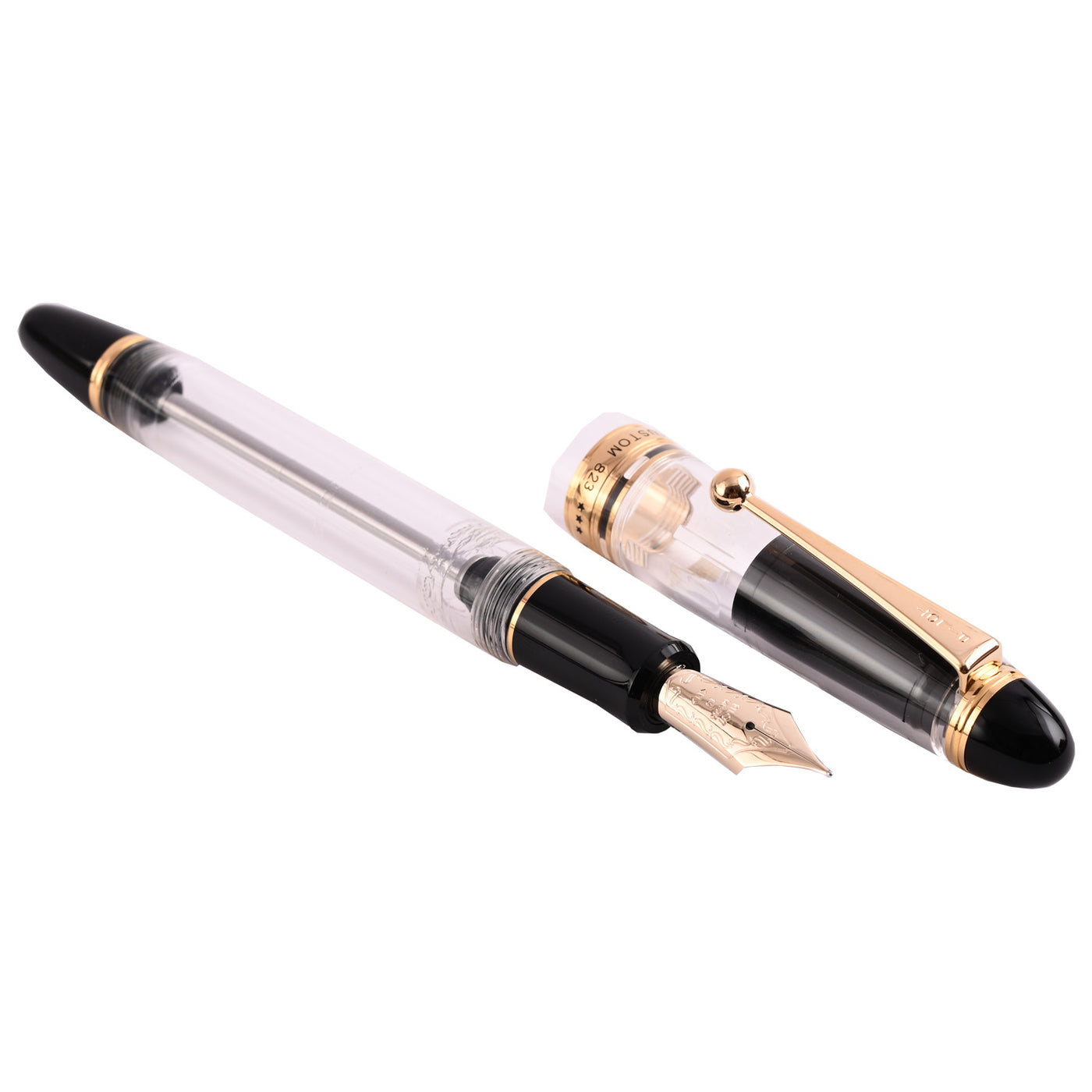 Pilot Custom 823 Fountain Pen - Clear GT 2