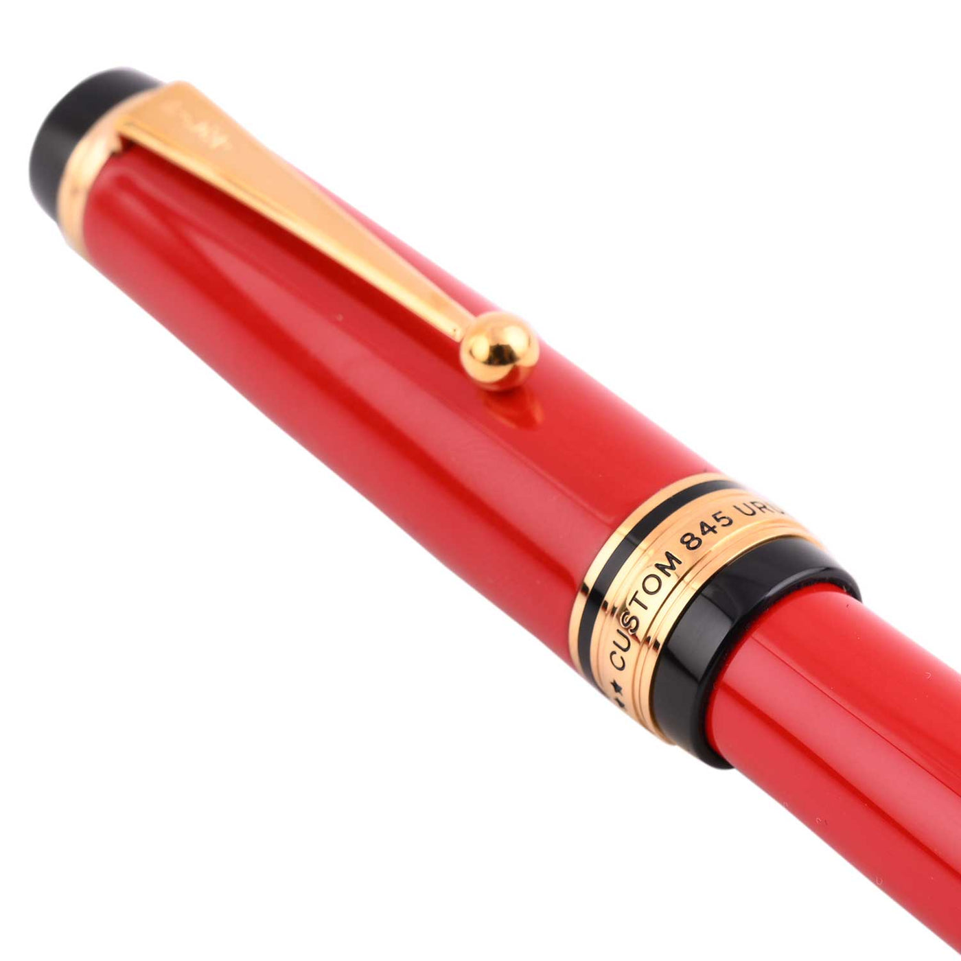Pilot Custom 845 Urushi Fountain Pen - Vermillion Red GT 4