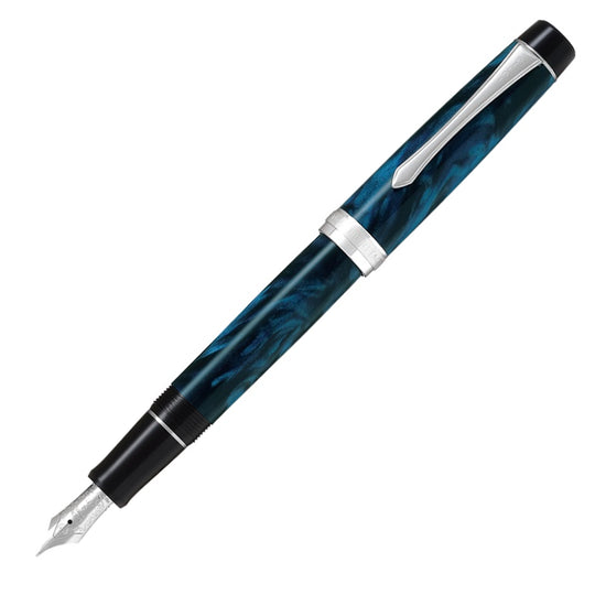 Pilot Custom Heritage SE Fountain Pen - Marble Blue CT