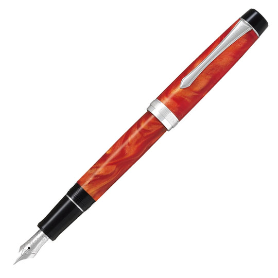 Pilot Custom Heritage SE Fountain Pen - Marble Orange CT