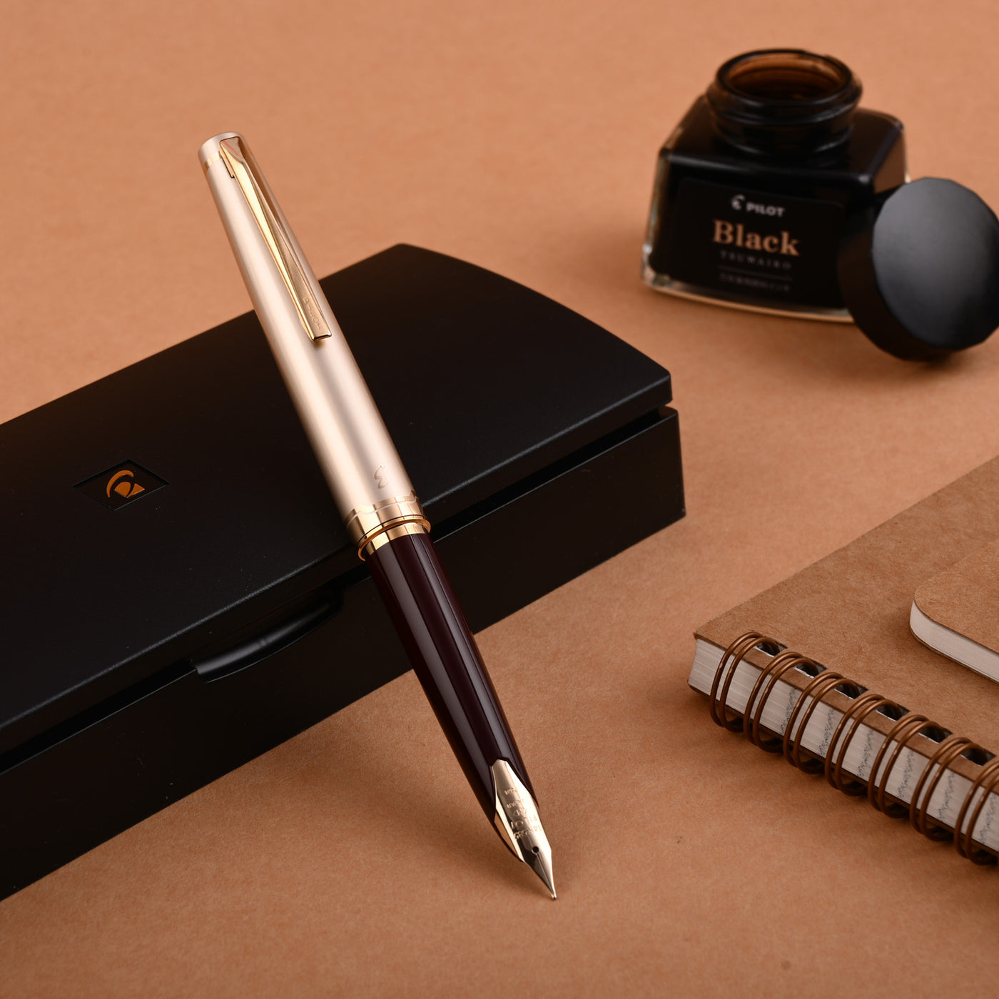 Pilot Elite E95s Fountain Pen - Burgundy/Ivory GT 12