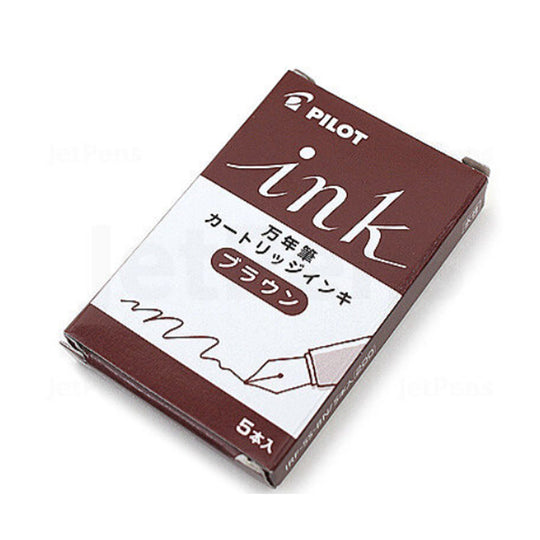 Pilot Ink Cartridge Pack of 5 - Brown