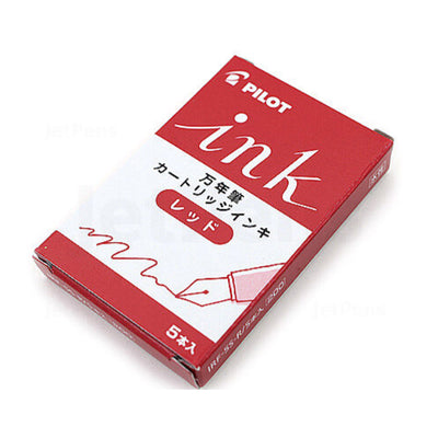 Pilot Ink Cartridge Pack of 5 - Red 1