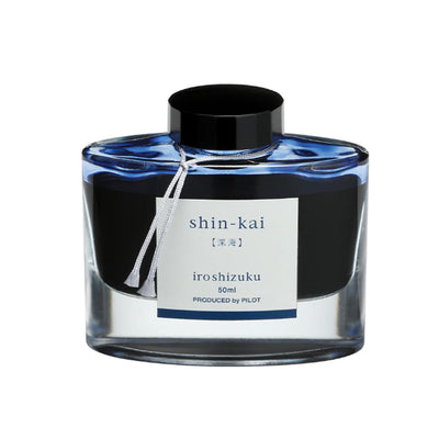 Pilot Iroshizuku Ink Bottle, Shin Kai (Deep Sea) - 50ml 1