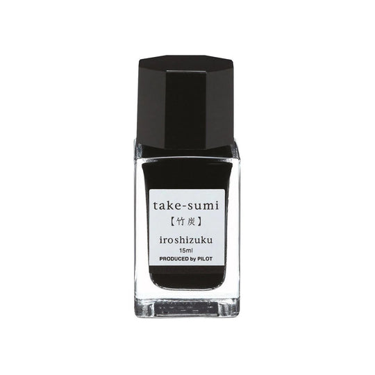 Pilot Iroshizuku Ink Bottle, Take Sumi (Black) - 15ml