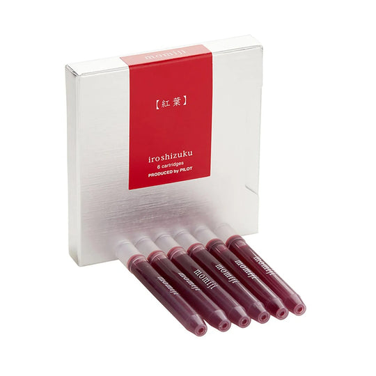 Pilot Iroshizuku Momiji Ink Cartridge Pack of 6 - Red Pink