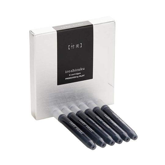 Pilot Iroshizuku Take Sumi Ink Cartridge Pack of 6 - Black