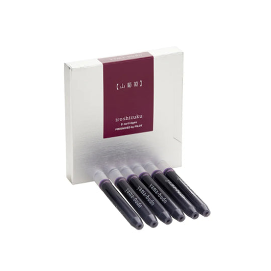 Pilot Iroshizuku Yama Budo Ink Cartridge Pack of 6 - Purple