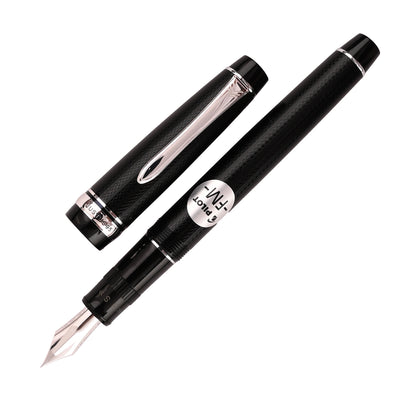 Pilot Justus 95 Fountain Pen - Net Black CT 1