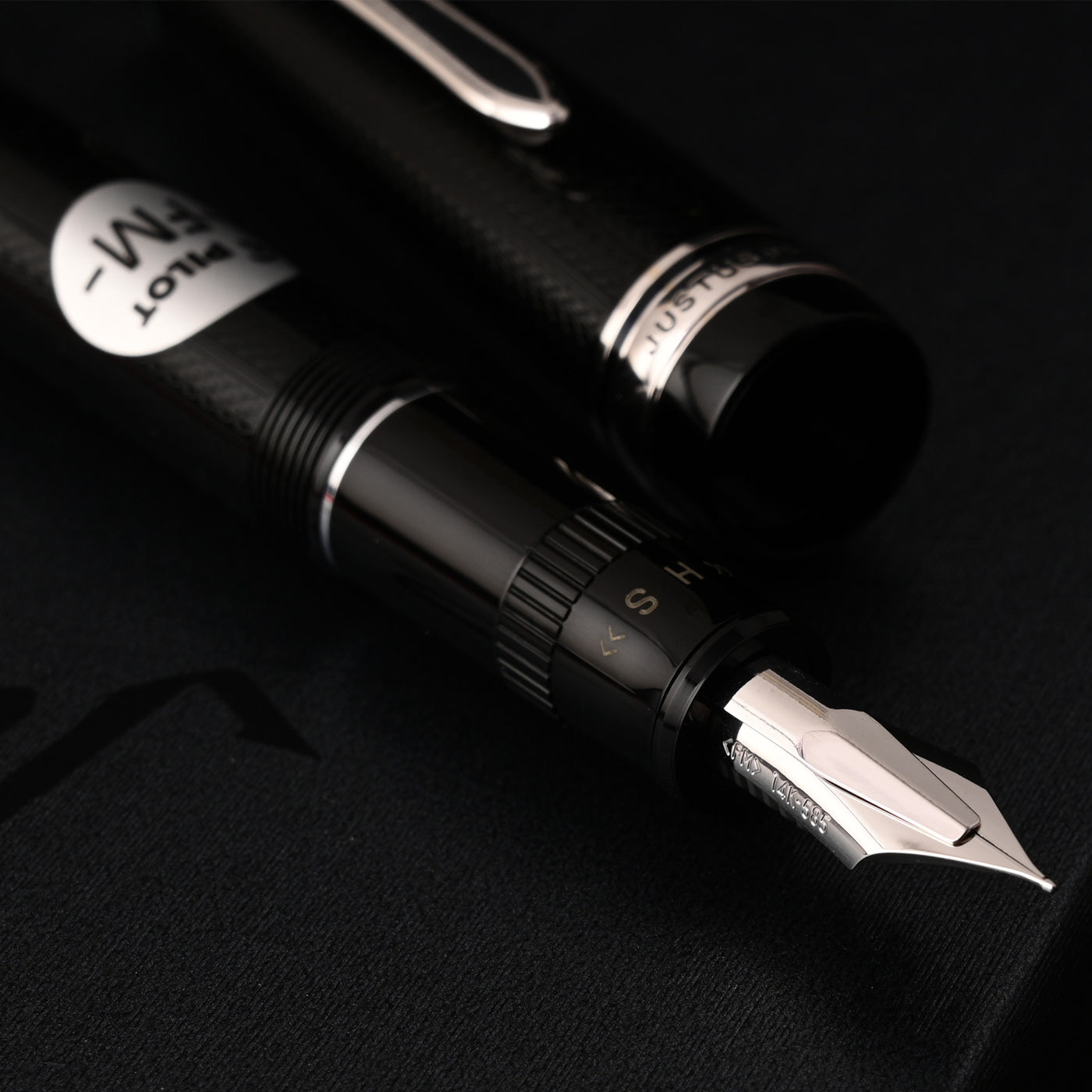 Pilot Justus 95 Fountain Pen - Net Black CT 9