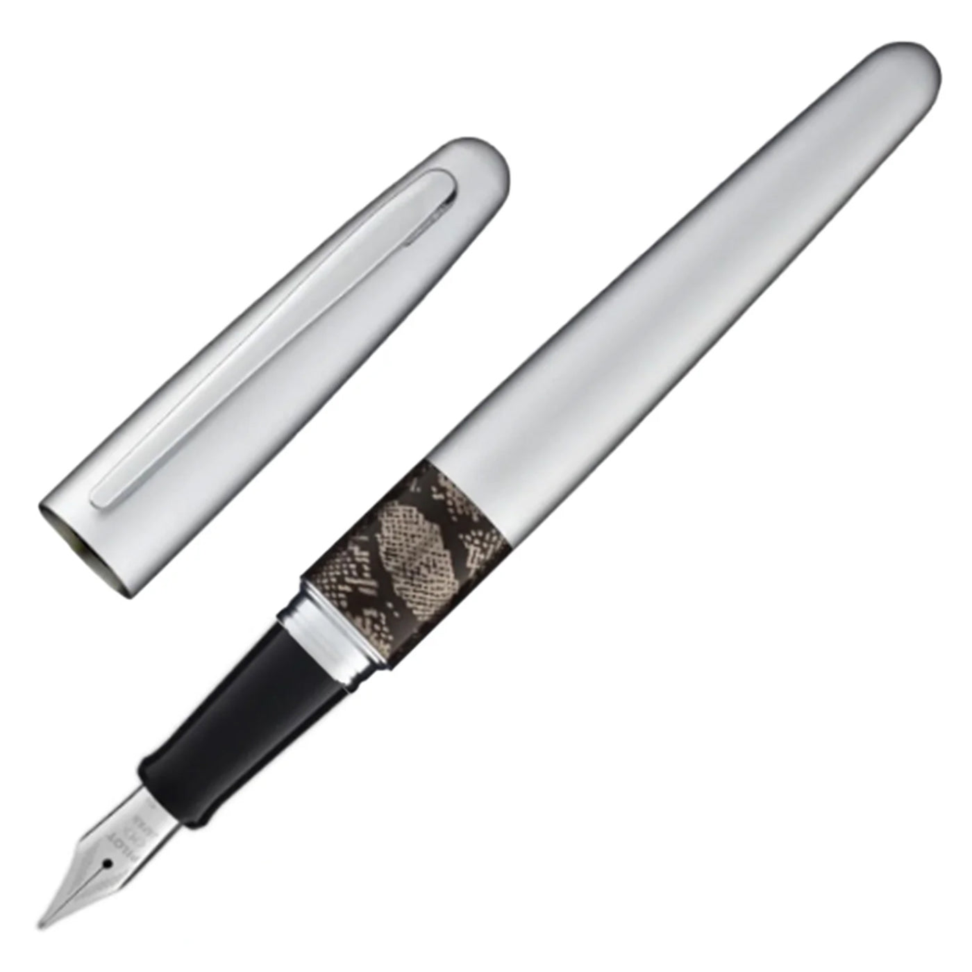 Pilot MR Animal Fountain Pen with Con40 Converter - Silver Python CT