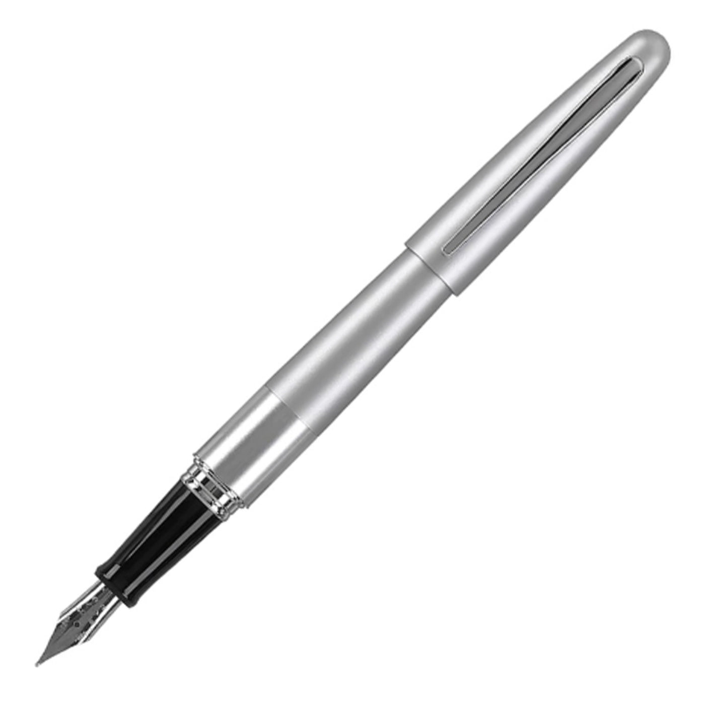 Pilot Metropolitan Fountain Pen with Con40 Converter - Silver CT