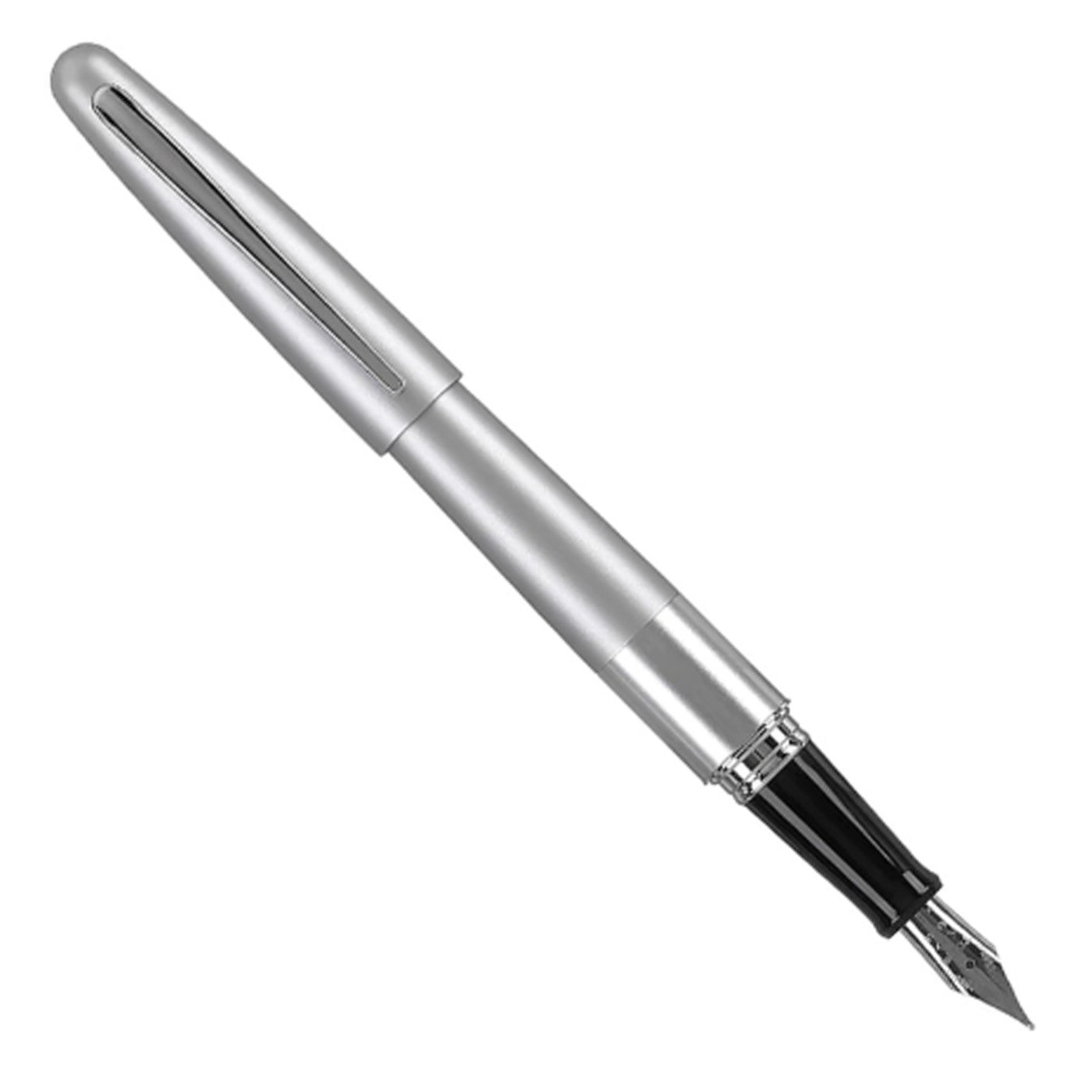 Pilot Metropolitan Fountain Pen with Con40 Converter - Silver CT