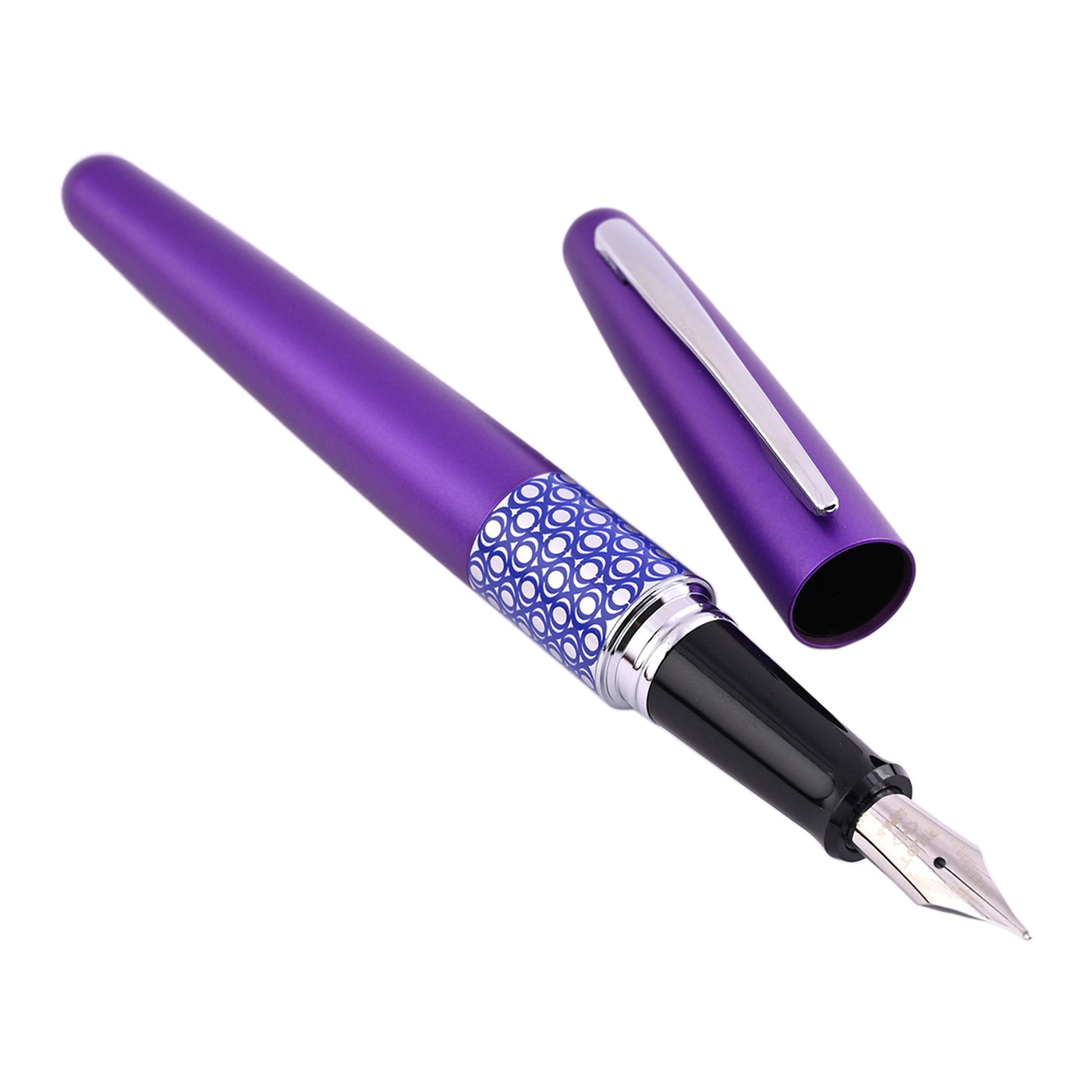 Pilot Metropolitan Retro Pop Fountain Pen - Purple Ellipse CT 2