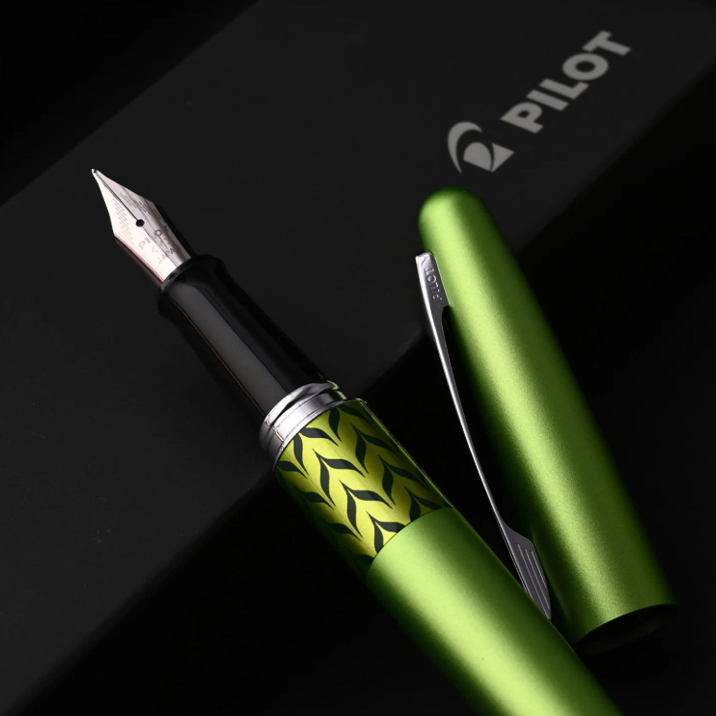 Pilot Metropolitan Retro Pop with Con40 Converter Fountain Pen - Green Marble CT
