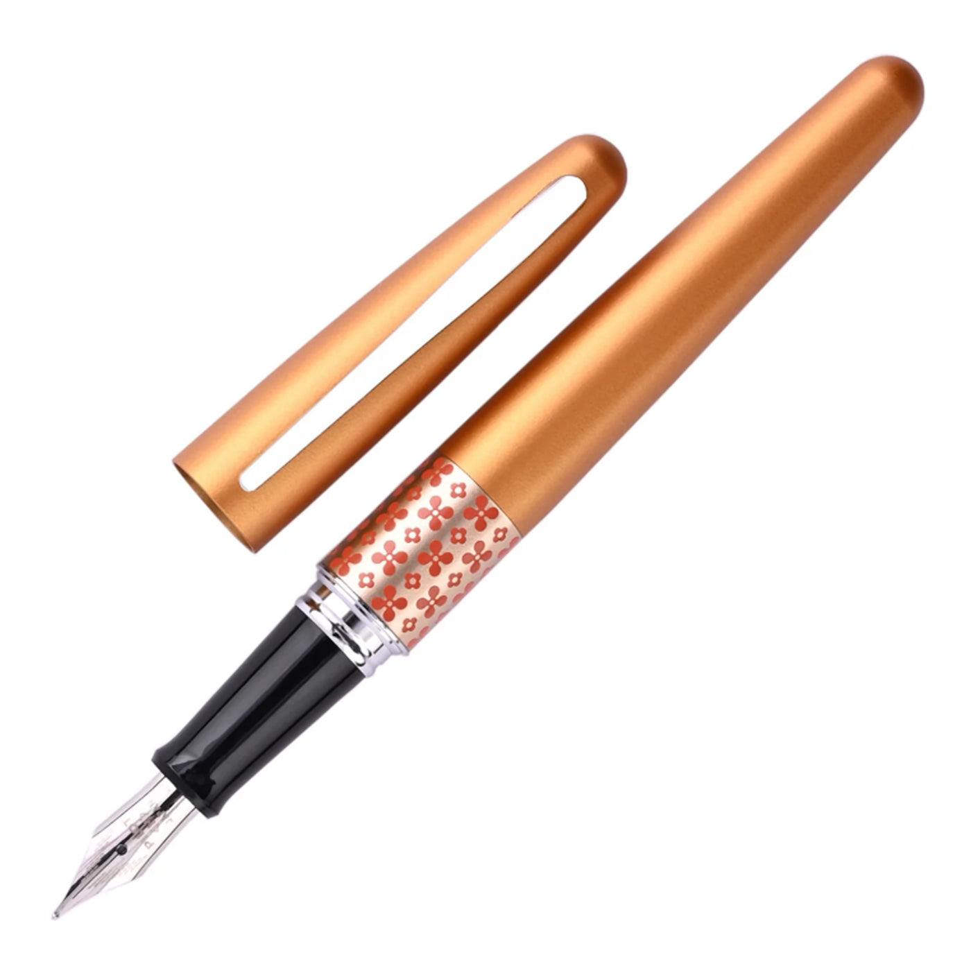 Pilot Metropolitan Retro Pop with Con40 Converter Fountain Pen - Orange Flower CT