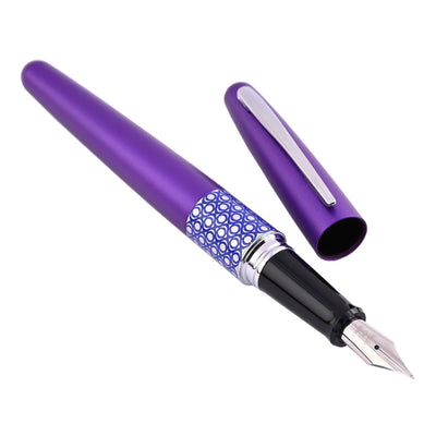 Pilot Metropolitan Retro Pop with Con40 Converter Fountain Pen - Purple Ellipse CT