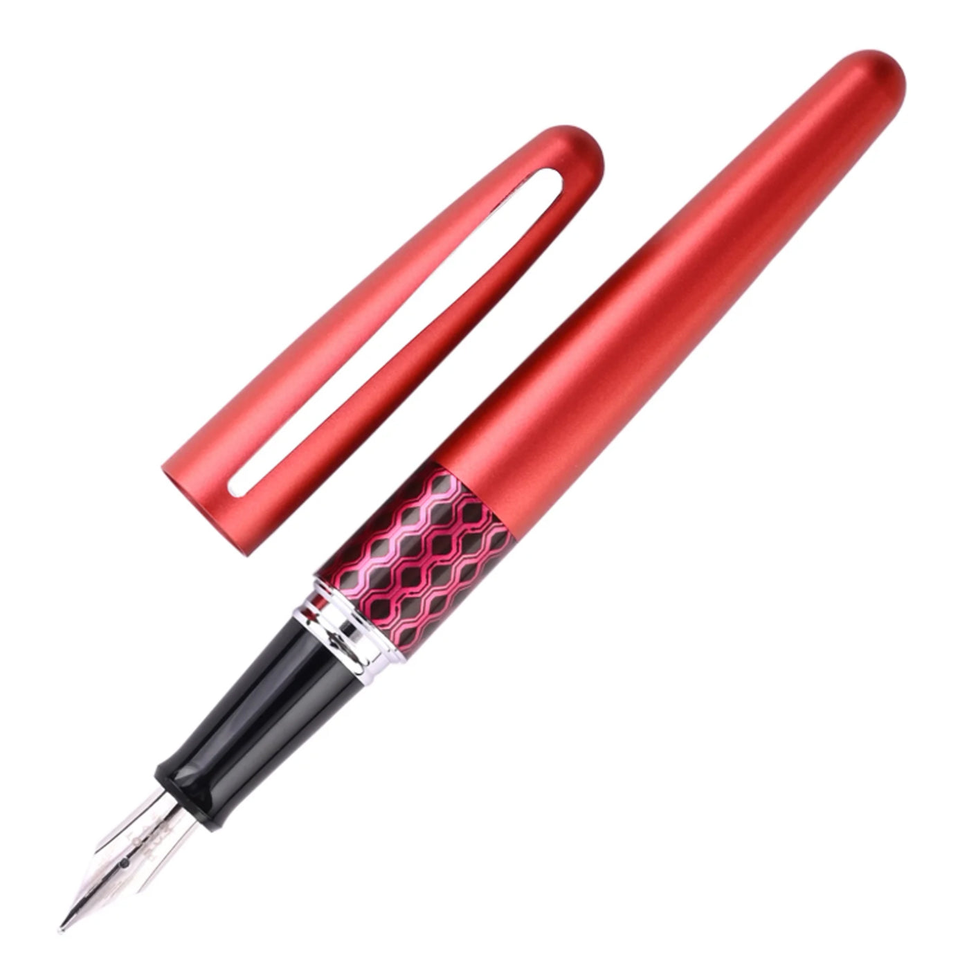 Pilot Metropolitan Retro Pop with Con40 Converter Fountain Pen - Red Wave CT