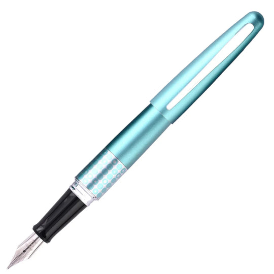 Pilot Metropolitan Retro Pop with Con40 Converter Fountain Pen - Turquoise Dot CT