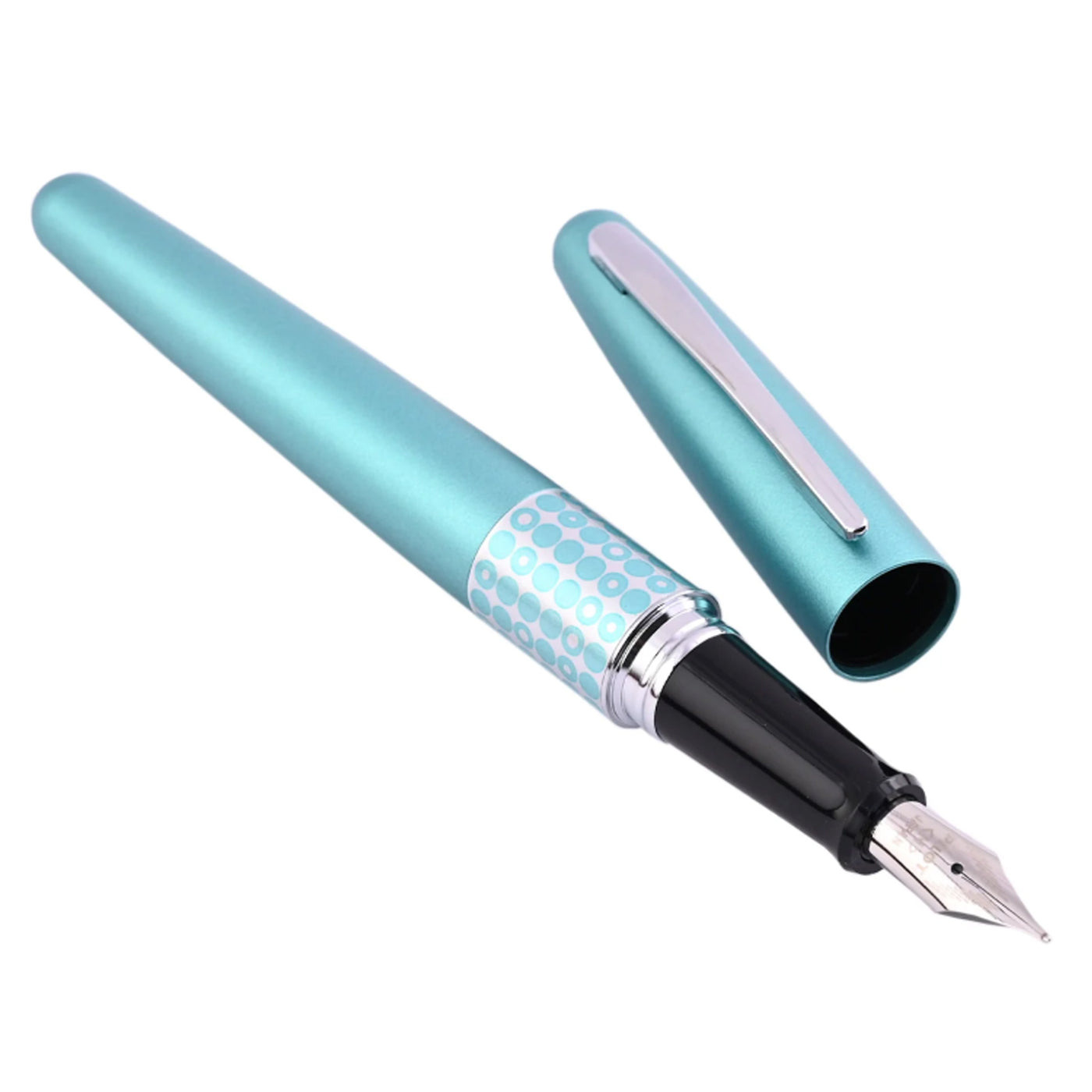 Pilot Metropolitan Retro Pop with Con40 Converter Fountain Pen - Turquoise Dot CT
