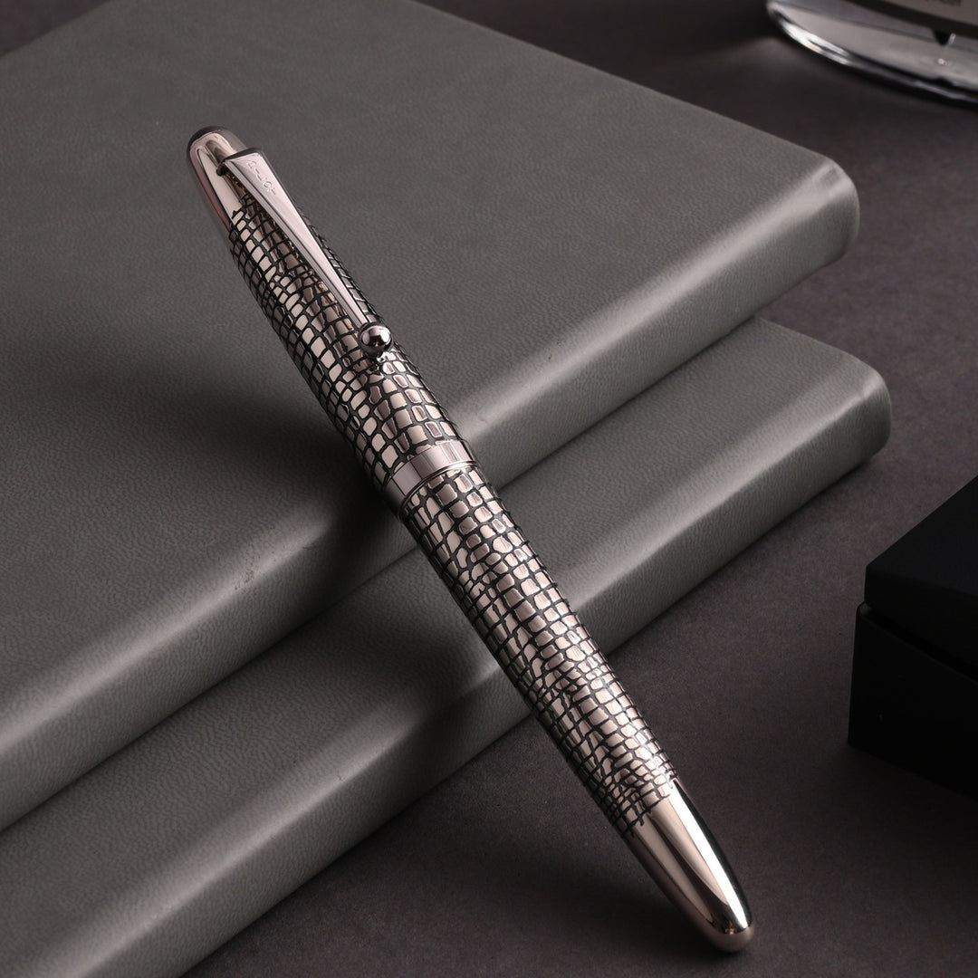 Buy Pilot Ishidatami Silver Fountain Pen | Pilot Gold Nib