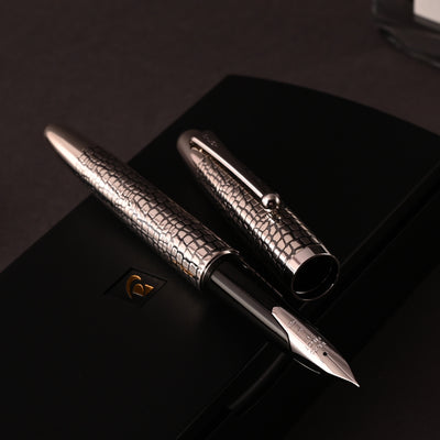 Pilot Silvern Sterling Silver Fountain Pen - Ishidatami 6