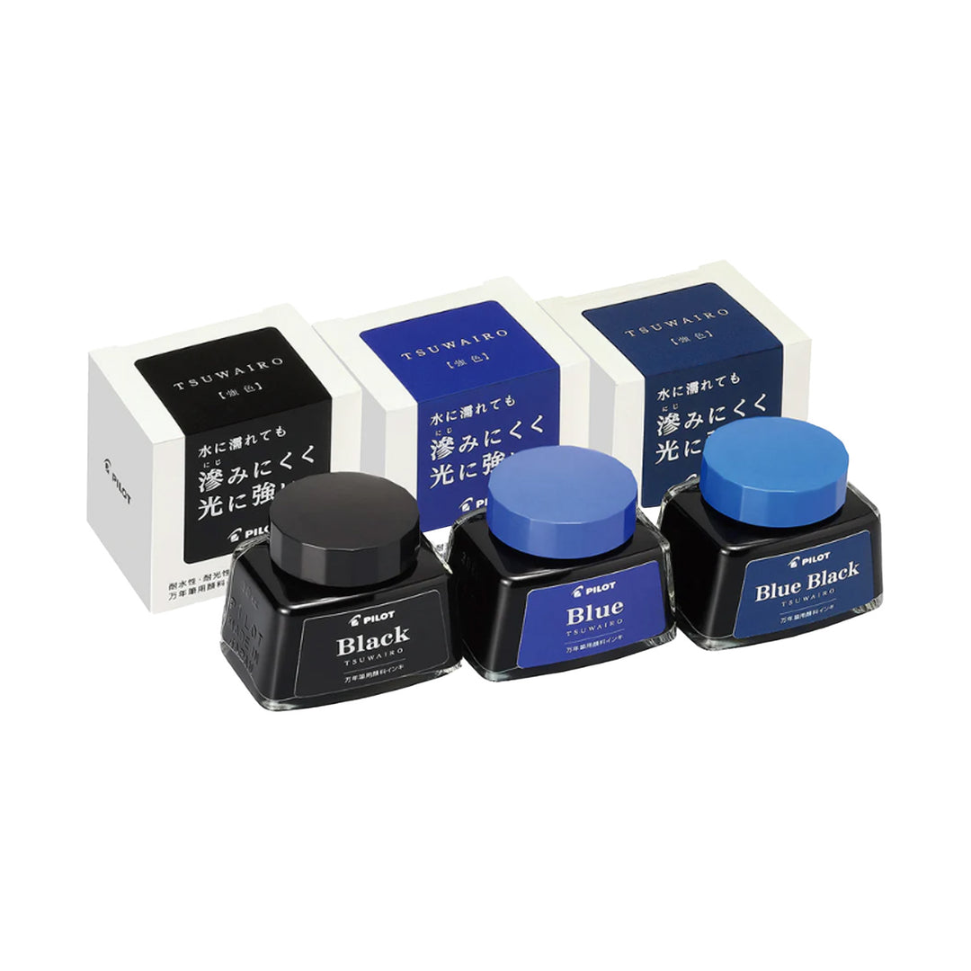Pilot INK』30㏄ 10個入 Black Ink 共箱 昭和レトロ 一般書記用インキ